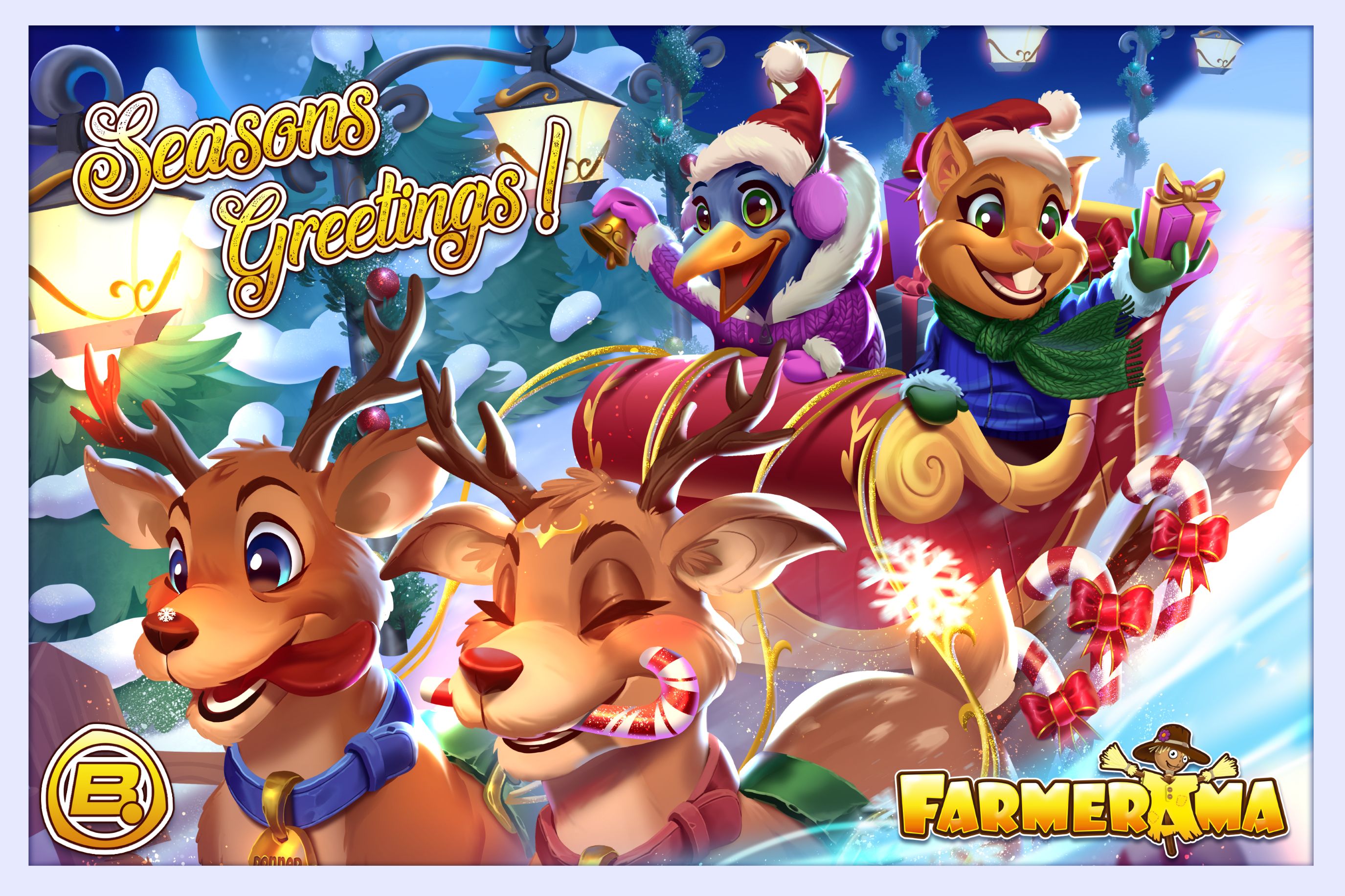 Anúncio - Cartaz de Boas Festas | Farmerama PT
